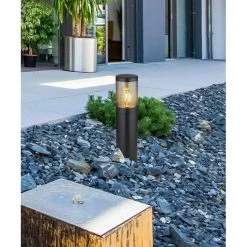 Globo XELOO Wegeleuchte Schwarz, 1-flammig