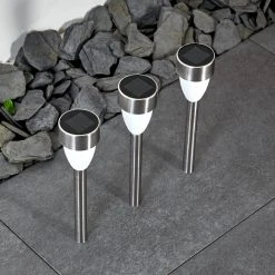 Hofstein Gorizia Solarleuchte LED Edelstahl, 3-flammig 19 Hofstein Gorizia Solarleuchte LED Edelstahl, 3-flammig -Günstiges Wegeleuchten Geschäft gorizia solarleuchte h3371480 3