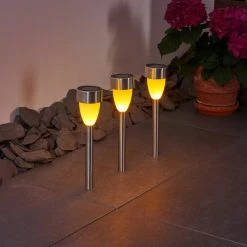 Hofstein Gorizia Solarleuchte LED Edelstahl, 3-flammig 23 Hofstein Gorizia Solarleuchte LED Edelstahl, 3-flammig -Günstiges Wegeleuchten Geschäft gorizia solarleuchte h3371480 7