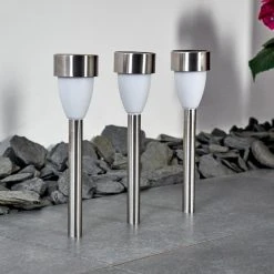 Hofstein Gorizia Solarleuchte LED Edelstahl, 3-flammig 24 Hofstein Gorizia Solarleuchte LED Edelstahl, 3-flammig -Günstiges Wegeleuchten Geschäft gorizia solarleuchte h3371480 8