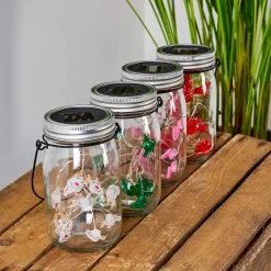 Hofstein Hasselt Solarleuchte 16er Set LED Rot, Silber, Grün, Rosa, Transparent, Klar, 10-flammig -Günstiges Wegeleuchten Geschäft hasselt solarleuchte 16er set h3368121 12