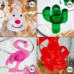 Hofstein Hasselt Solarleuchte 16er Set LED Rot, Silber, Grün, Rosa, Transparent, Klar, 10-flammig -Günstiges Wegeleuchten Geschäft hasselt solarleuchte 16er set h3368121 6