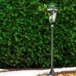 Hofstein Hongkong Außenstehleuchte Schwarz, 1-flammig, Bewegungsmelder -Günstiges Wegeleuchten Geschäft hongkong aussenstehleuchte 11333 lj pir sw 8