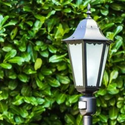 Hofstein Hongkong Frost Außenstehleuchte Schwarz, Bewegungsmelder -Günstiges Wegeleuchten Geschäft hongkong frost aussenstehleuchte h3022955 2