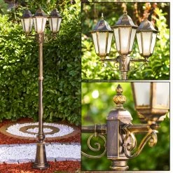 Hofstein Hongkong Frost Kandelaber Braun, Gold, 3-flammig -Günstiges Wegeleuchten Geschäft hongkong frost kandelaber h3022979 10