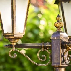 Hofstein Hongkong Frost Kandelaber Braun, Gold, 3-flammig -Günstiges Wegeleuchten Geschäft hongkong frost kandelaber h3022979 5