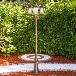 Hofstein Hongkong Frost Kandelaber Braun, Gold, 3-flammig -Günstiges Wegeleuchten Geschäft hongkong frost kandelaber h3022979 8