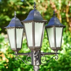 Hofstein Hongkong FROST Kandelaber Schwarz, 3-flammig -Günstiges Wegeleuchten Geschäft hongkong frost kandelaber h30229862 4