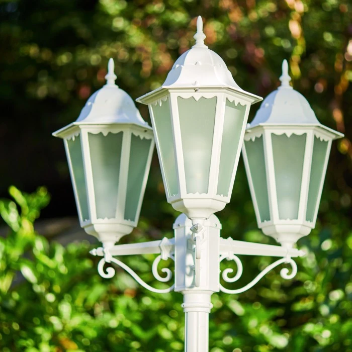 Hofstein Hongkong FROST Kandelaber Weiß, 3-flammig 5 Hofstein Hongkong FROST Kandelaber Weiß, 3-flammig – Bild 3