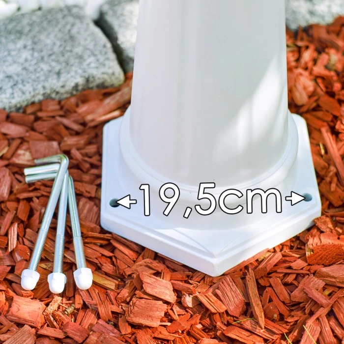 Hofstein Hongkong FROST Kandelaber Weiß, 3-flammig 11 Hofstein Hongkong FROST Kandelaber Weiß, 3-flammig – Bild 9