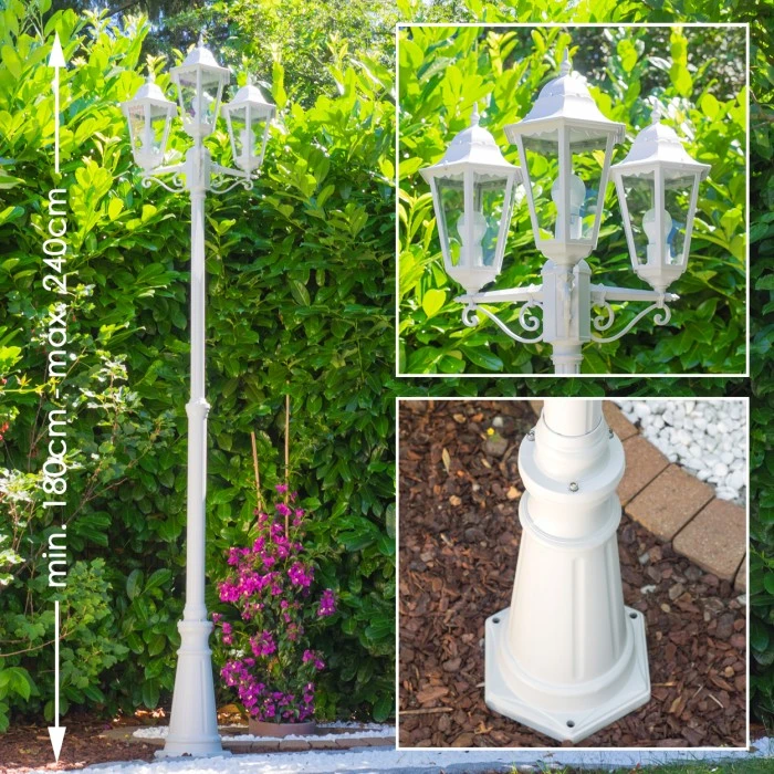 Hofstein Hongkong Kandelaber Weiß, 3-flammig 5 Hofstein Hongkong Kandelaber Weiß, 3-flammig – Bild 3