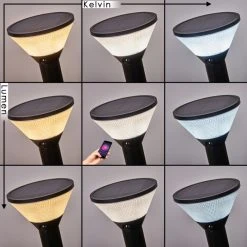 Hofstein Joennierni Wegeleuchte LED Schwarz, 1-flammig, Bewegungsmelder, Farbwechsler -Günstiges Wegeleuchten Geschäft joennierni wegeleuchte h3580097 2