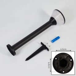 Hofstein Joennierni Wegeleuchte LED Schwarz, 1-flammig, Bewegungsmelder, Farbwechsler -Günstiges Wegeleuchten Geschäft joennierni wegeleuchte h3580097 4