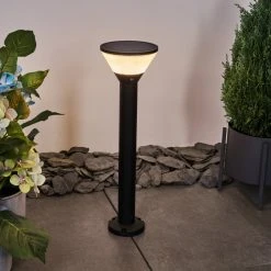 Hofstein Joennierni Wegeleuchte LED Schwarz, 1-flammig, Bewegungsmelder, Farbwechsler -Günstiges Wegeleuchten Geschäft joennierni wegeleuchte h3580097 6