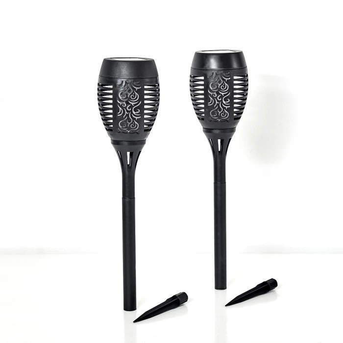 Hofstein Joinville 2er Set Solar-Wegeleuchte LED Schwarz, 1-flammig 5 Hofstein Joinville 2er Set Solar-Wegeleuchte LED Schwarz, 1-flammig – Bild 3