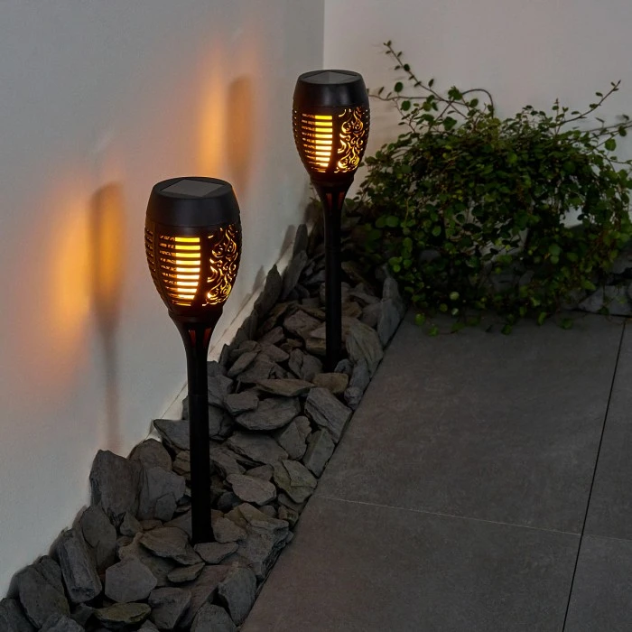 Hofstein Joinville 2er Set Solar-Wegeleuchte LED Schwarz, 1-flammig 8 Hofstein Joinville 2er Set Solar-Wegeleuchte LED Schwarz, 1-flammig – Bild 6
