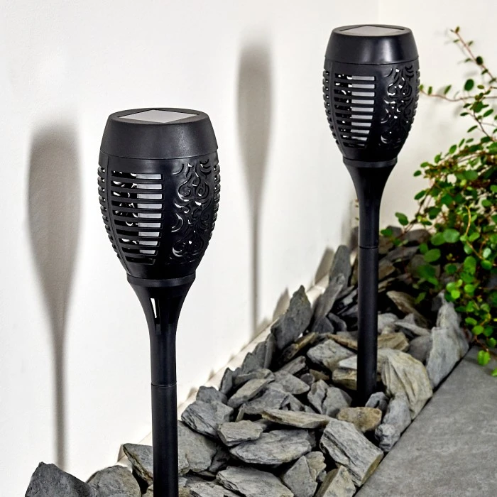 Hofstein Joinville 2er Set Solar-Wegeleuchte LED Schwarz, 1-flammig 11 Hofstein Joinville 2er Set Solar-Wegeleuchte LED Schwarz, 1-flammig – Bild 9