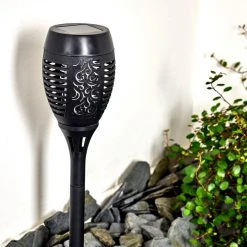 Hofstein Joinville Solar-Wegeleuchte LED Schwarz, 1-flammig -Günstiges Wegeleuchten Geschäft joinville solar wegeleuchte h3327500 4