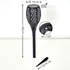 Hofstein Joinville Solar-Wegeleuchte LED Schwarz, 1-flammig 21 Hofstein Joinville Solar-Wegeleuchte LED Schwarz, 1-flammig -Günstiges Wegeleuchten Geschäft joinville solar wegeleuchte h3327685 1