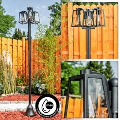 Hofstein Juanico Kandelaber Schwarz, 3-flammig