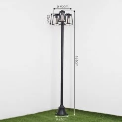 Hofstein Juanico Kandelaber Schwarz, 3-flammig -Günstiges Wegeleuchten Geschäft juanico kandelaber h3575369 3