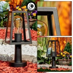 Hofstein Juanico Sockelleuchte Schwarz, 1-flammig