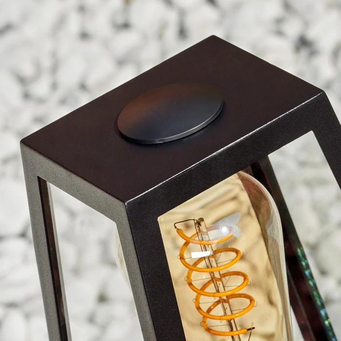 Hofstein Juanico Sockelleuchte Schwarz, 1-flammig 5 Hofstein Juanico Sockelleuchte Schwarz, 1-flammig – Bild 3