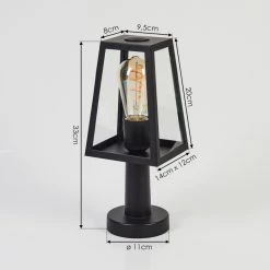 Hofstein Juanico Sockelleuchte Schwarz, 1-flammig 15 Hofstein Juanico Sockelleuchte Schwarz, 1-flammig -Günstiges Wegeleuchten Geschäft juanico sockelleuchte h3598344 3