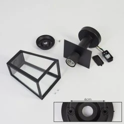 Hofstein Juanico Sockelleuchte Schwarz, 1-flammig 16 Hofstein Juanico Sockelleuchte Schwarz, 1-flammig -Günstiges Wegeleuchten Geschäft juanico sockelleuchte h3598344 4