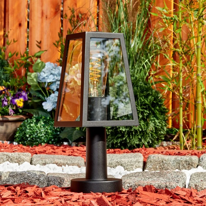 Hofstein Juanico Sockelleuchte Schwarz, 1-flammig 9 Hofstein Juanico Sockelleuchte Schwarz, 1-flammig – Bild 7