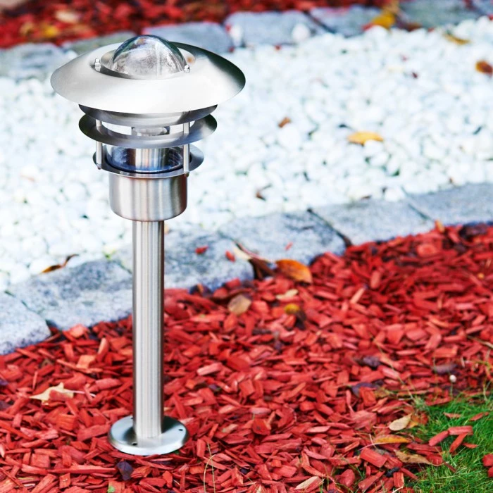 Hofstein Juva Sockelleuchte Edelstahl, 1-flammig 7 Hofstein Juva Sockelleuchte Edelstahl, 1-flammig – Bild 5