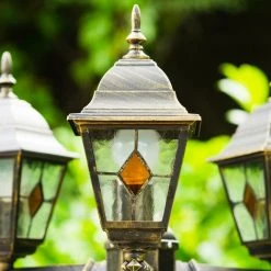 Hofstein Kandelaber Antibes Braun, Gold, 3-flammig -Günstiges Wegeleuchten Geschäft kandelaber antibes h163765 kandelaber2 6