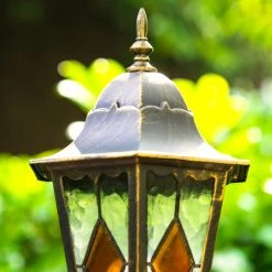 Hofstein Kandelaber Antibes Braun, Gold, 1-flammig -Günstiges Wegeleuchten Geschäft kandelaber antibes h163840 12