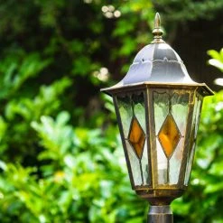 Hofstein Kandelaber Antibes Braun, Gold, 1-flammig -Günstiges Wegeleuchten Geschäft kandelaber antibes h163840 13