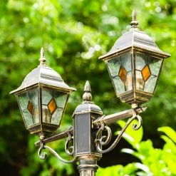 Hofstein Kandelaber Antibes Braun, Gold, 2-flammig -Günstiges Wegeleuchten Geschäft kandelaber antibes h169156 11