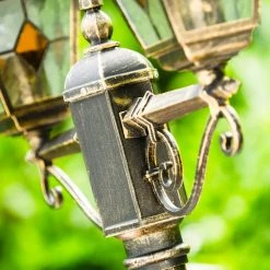 Hofstein Kandelaber Antibes Braun, Gold, 2-flammig -Günstiges Wegeleuchten Geschäft kandelaber antibes h169156 2