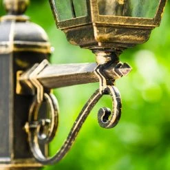 Hofstein Kandelaber Antibes Braun, Gold, 2-flammig -Günstiges Wegeleuchten Geschäft kandelaber antibes h169156 4