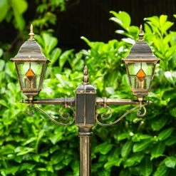 Hofstein Kandelaber Antibes Braun, Gold, 2-flammig -Günstiges Wegeleuchten Geschäft kandelaber antibes h169156 5