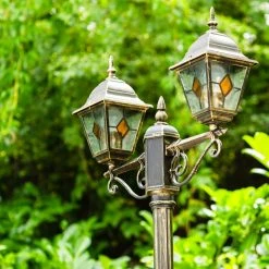 Hofstein Kandelaber Antibes Braun, Gold, 2-flammig -Günstiges Wegeleuchten Geschäft kandelaber antibes h169156 9