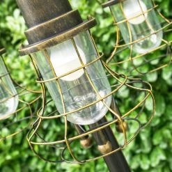 Hofstein Kandelaber BORKAN Braun, Gold, 3-flammig -Günstiges Wegeleuchten Geschäft kandelaber borkan h3021354 do2 13