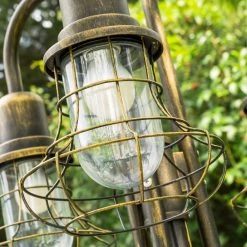 Hofstein Kandelaber BORKAN Braun, Gold, 3-flammig -Günstiges Wegeleuchten Geschäft kandelaber borkan h3021354 do2 3