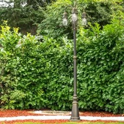 Hofstein Kandelaber BORKAN Braun, Gold, 3-flammig -Günstiges Wegeleuchten Geschäft kandelaber borkan h3021354 do2 4