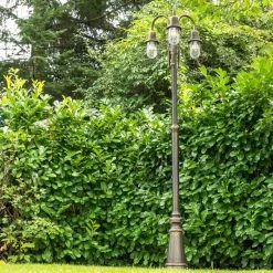 Hofstein Kandelaber BORKAN Braun, Gold, 3-flammig -Günstiges Wegeleuchten Geschäft kandelaber borkan h3021354 do2 6