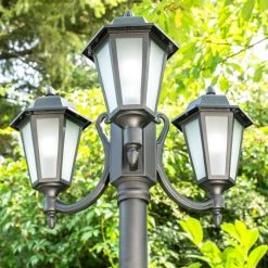 Hofstein Kandelaber NATAL FROST Schwarz, 3-flammig -Günstiges Wegeleuchten Geschäft kandelaber natal frost h3021392 do2 5