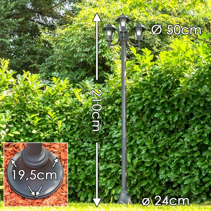 Hofstein Kandelaber NATAL Schwarz, 3-flammig 4 Hofstein Kandelaber NATAL Schwarz, 3-flammig – Bild 2