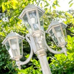 Hofstein Kandelaber NATAL Weiß, Gold, 3-flammig -Günstiges Wegeleuchten Geschäft kandelaber natal h169347 do2 10