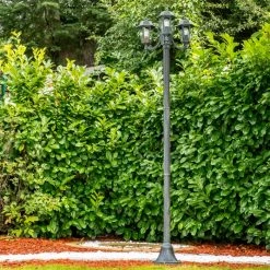 Hofstein Kandelaber NATAL Schwarz, Grün, 3-flammig -Günstiges Wegeleuchten Geschäft kandelaber natal h169354 do2 3