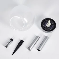 Hofstein Kanganbou Solarleuchte LED Nickel-Matt, 18-flammig -Günstiges Wegeleuchten Geschäft kanganbou solarleuchte h3427835 1