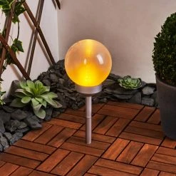 Hofstein Kanganbou Solarleuchte LED Nickel-Matt, 18-flammig -Günstiges Wegeleuchten Geschäft kanganbou solarleuchte h3427835 10