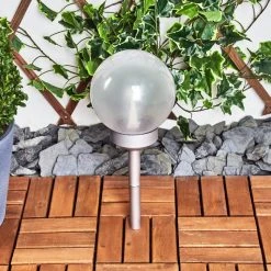 Hofstein Kanganbou Solarleuchte LED Nickel-Matt, 18-flammig -Günstiges Wegeleuchten Geschäft kanganbou solarleuchte h3427835 13